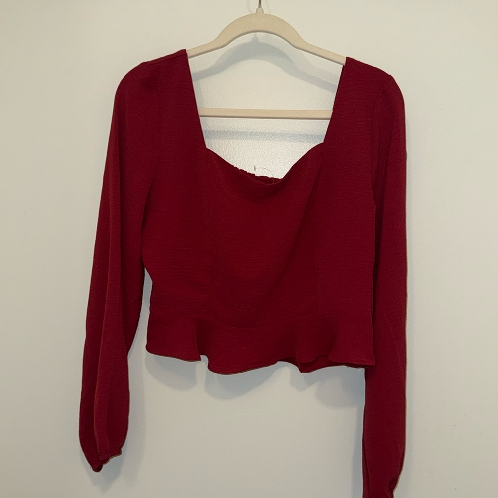 Altar’d State Red Long Sleeve (slightly cropped)